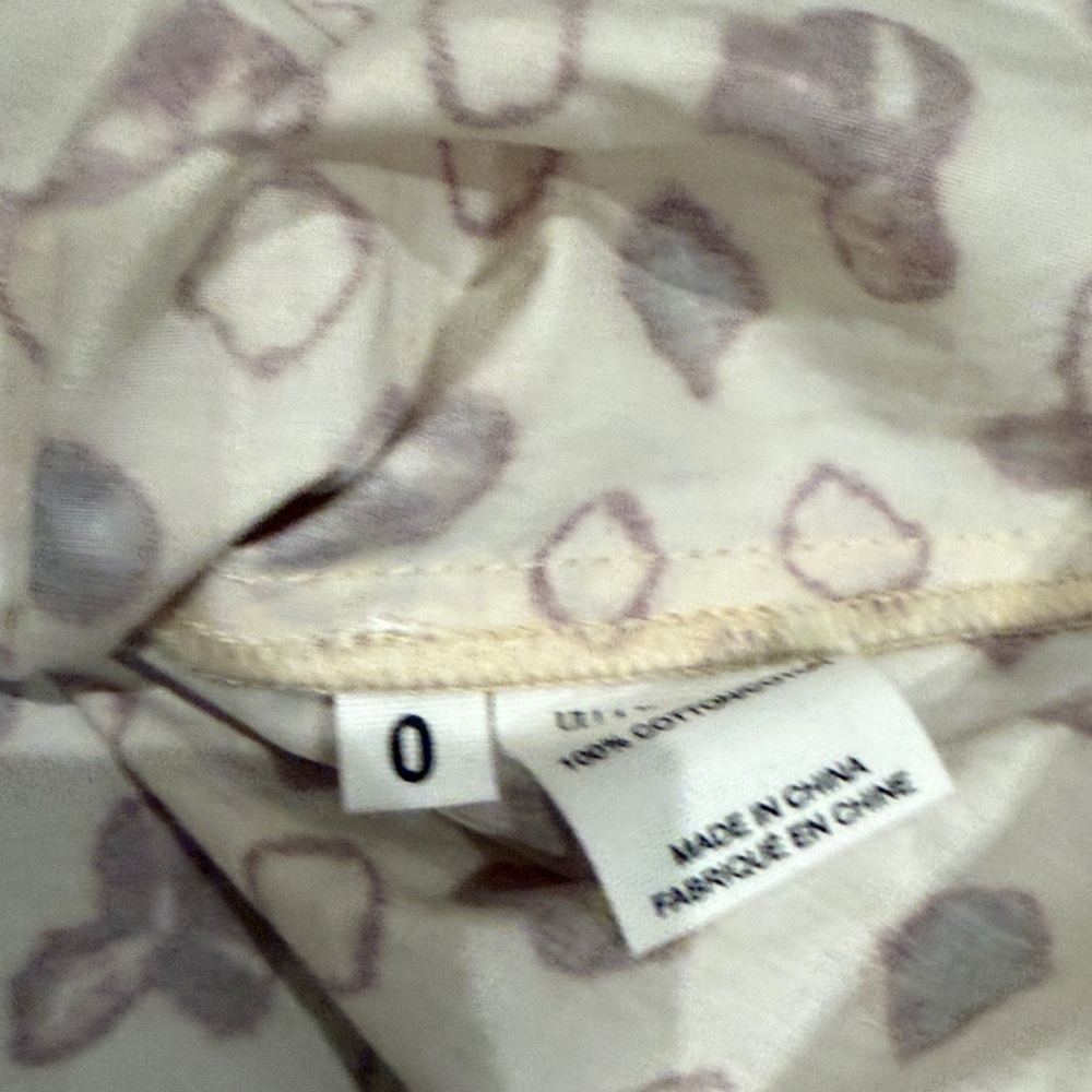 Ulla Johnson Beige and Brown Patterned Blouse - image 3